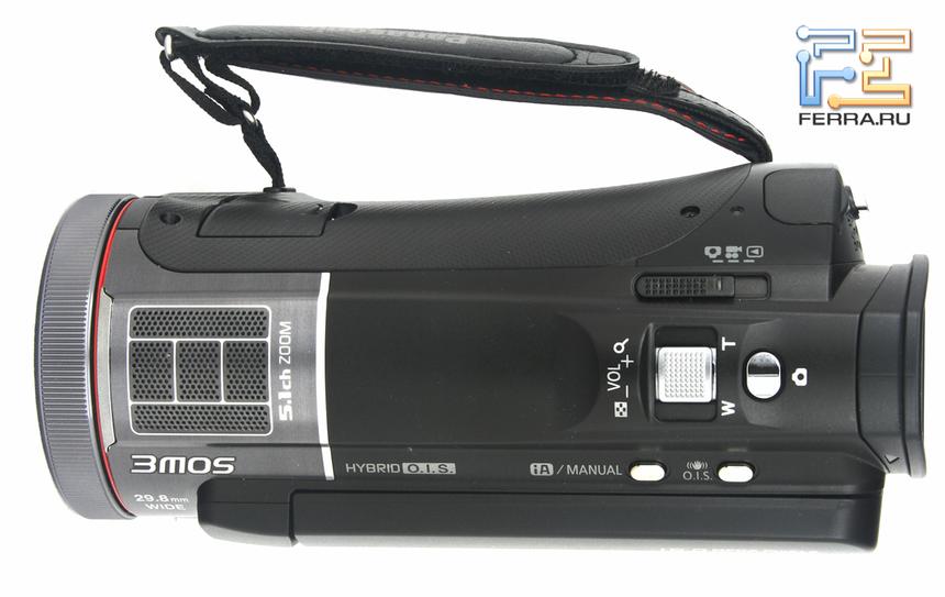 Верхняя сторона корпуса Panasonic HC-X900