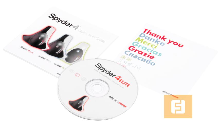 Диск и инструкции к Datacolor Spyder4Elite