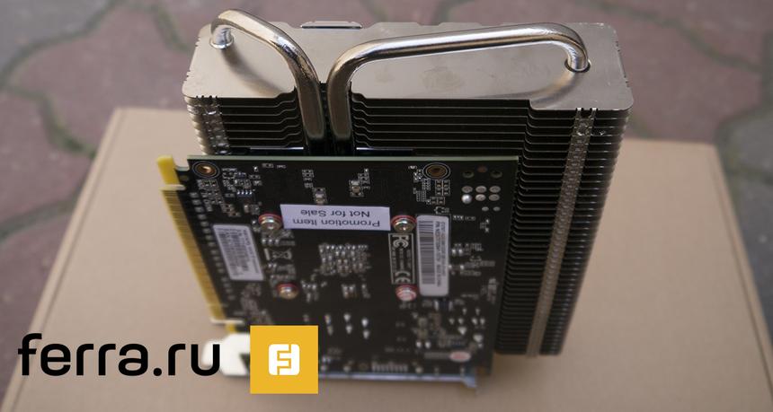 Palit GeForce GTX 750 Ti KalmX, вид сзади