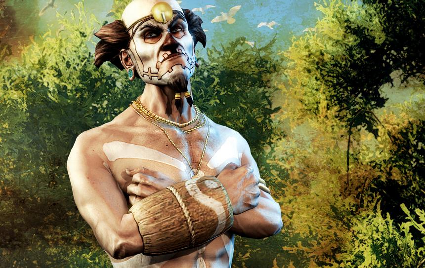 Главный лекарь на судне — безумный шаман по имени «Кости»