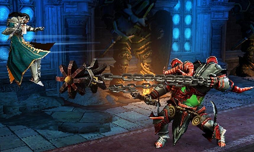 Тревор сражается с ожившими доспехами злобного рыцаря