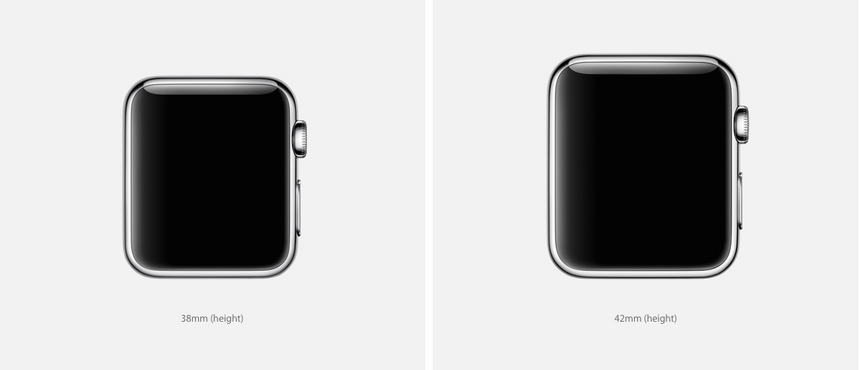Два размера Apple Watch