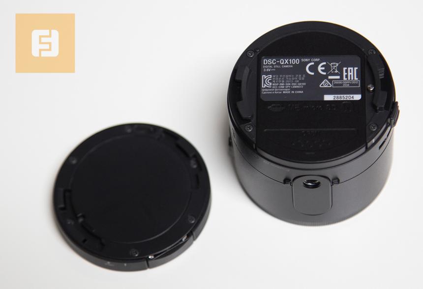 Sony Cyber-shot QX100 без крышки-крепления