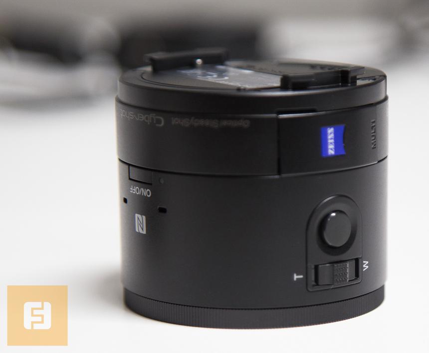 Sony Cyber-shot QX100, рычажок зумирования и кнопка спуска затвора