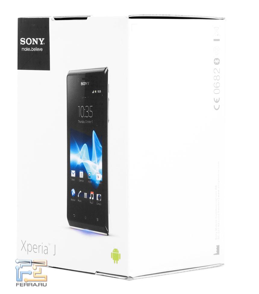 Коробка с Sony Xperia J