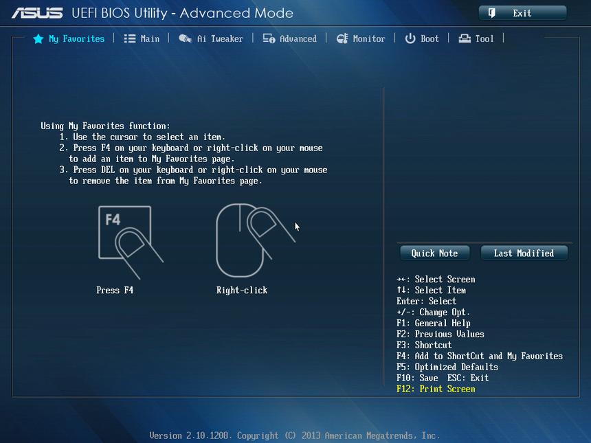 Вкладка My Favorites