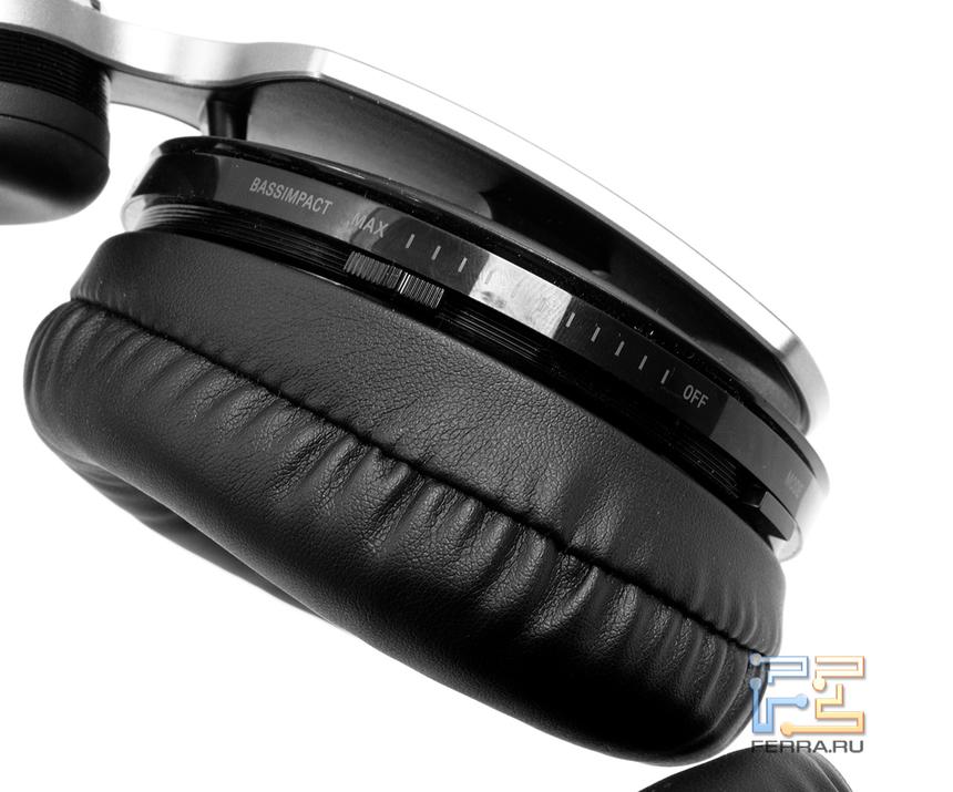 PS3 PULSE Wireless Stereo Headset, переключатель Bass Impact