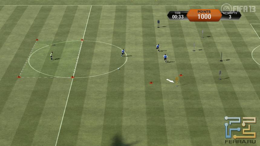 Тренировка точных передач в условиях повышенной концентрации вражеской команды