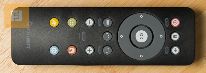 Путаница в подписях к кнопкам на лицевой стороне пульта IconBit Movie3D IPTV