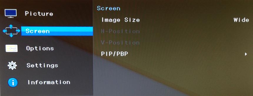 Настройки размера изображения Samsung U28D590D