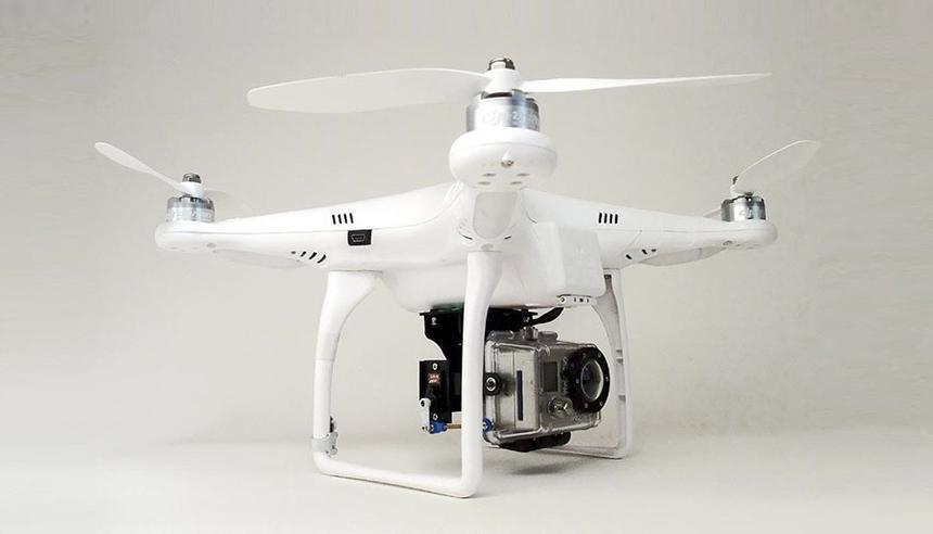 Квадрокоптер DJI Phantom с креплением для камеры GoPro