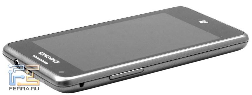 Левая грань Samsung Omnia M