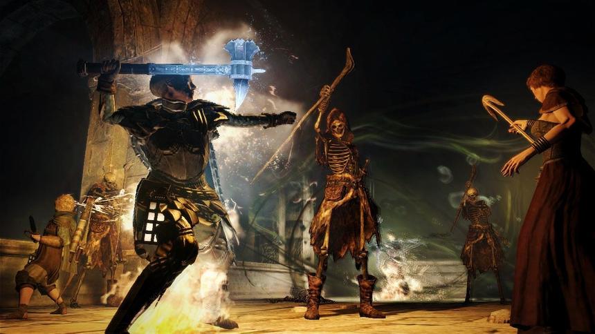 Есть в игре и привычная всем нежить: скелеты и классические медленные зомби