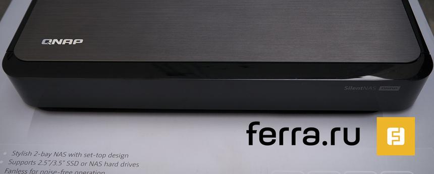 QNAP HS-210, передняя панель