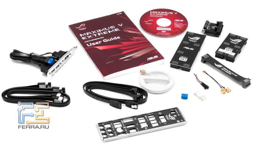 Комплектация материнской платы ASUS Maximus V Extreme