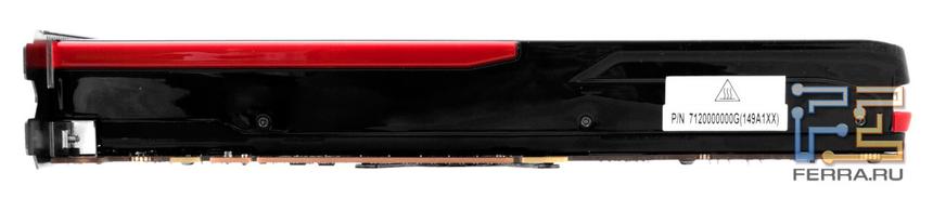 Radeon HD 7870. Вид со стороны разъемов