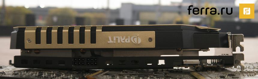 Palit GeForce GTX 970 JETSTREAM, вид сверху