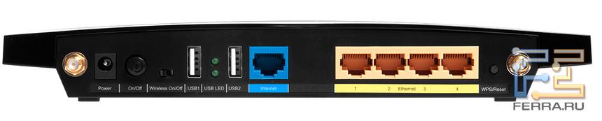 Для удобства локальные Ethernet-порты и порт для подключения к провайдеру TP- LINK размечены разными цветами