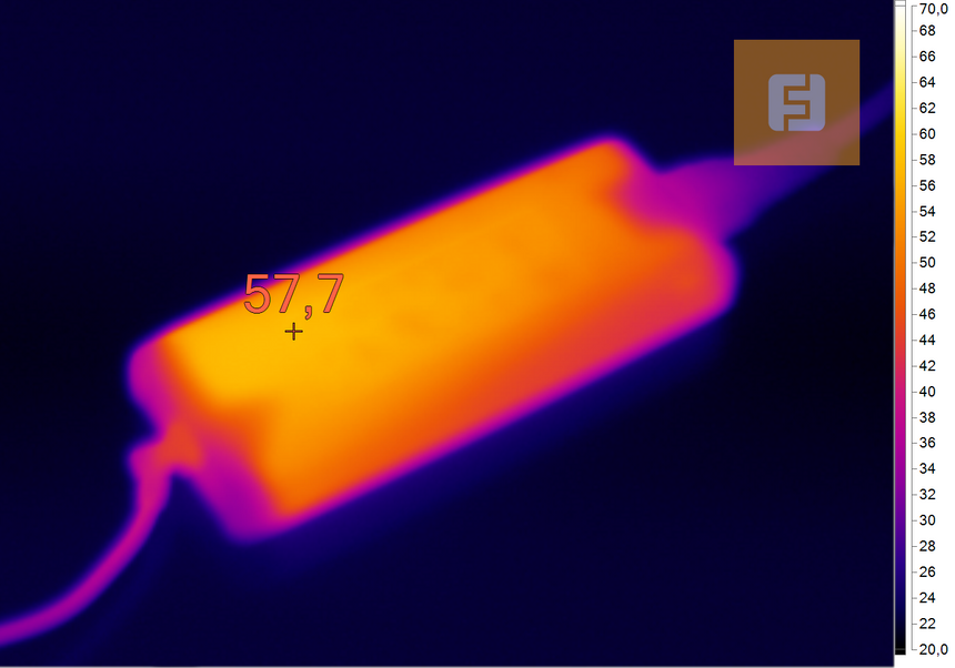 Температура блока питания Razer Blade во время нагрузки