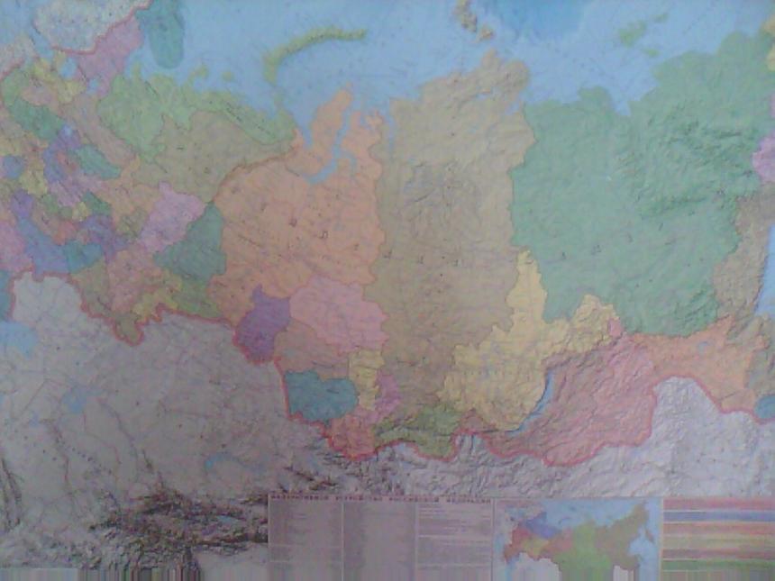 Карта России — снято на M-way MD-007