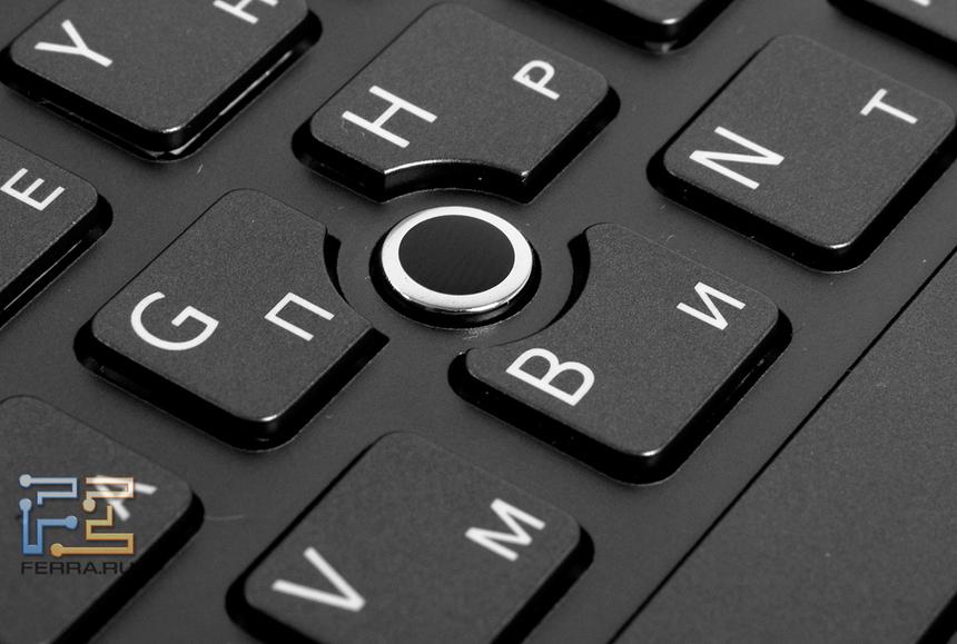 Трекпоинт крупным планом