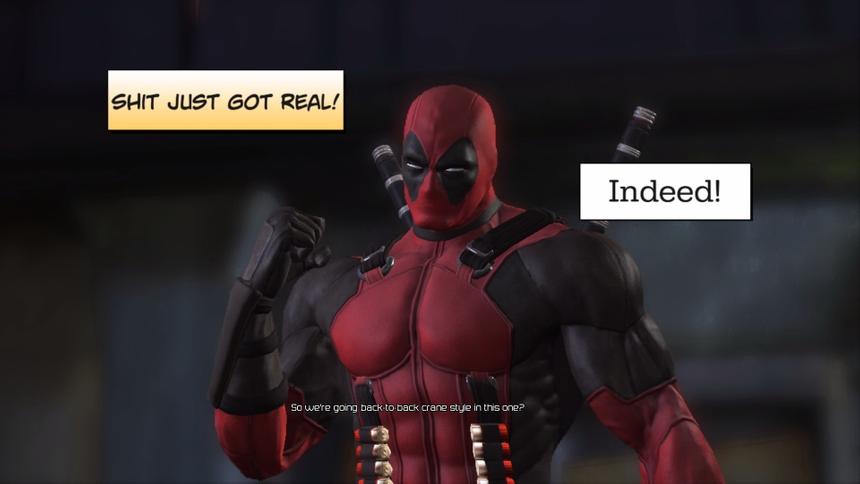 Две другие личности выказывают согласие в голове Дедпула, что пора надирать задницу врагам!