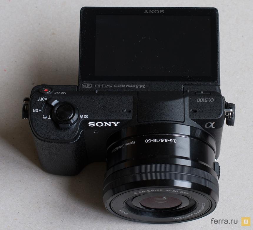 Конструкция дисплея Sony a5100
