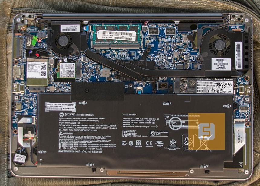 Разобранный HP EliteBook Folio 1040 G1