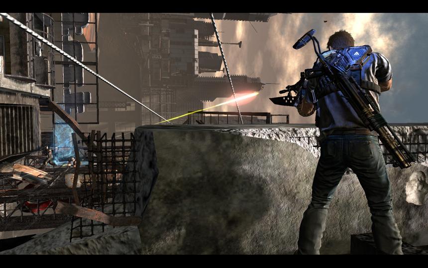 Во время смены вектора гравитации разрушенные полы можно использовать как укрытия