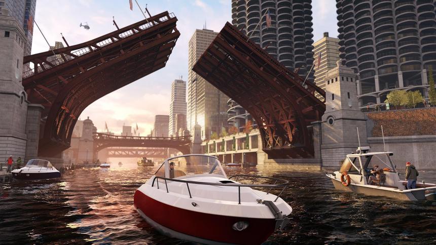 Река разделяет даунтаун Чикаго надвое, и активно используется в приключениях главного героя