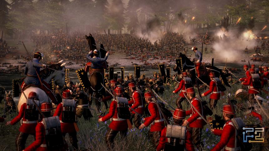 Британские карабинеры в явном меньшинстве и уже вынуждены расчехлить сабли