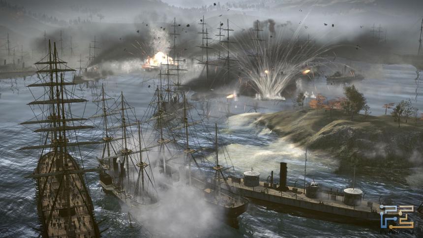 За тридцать лет до Цусимского сражения. На переднем плане корабли клана Тсу, больших любителей шиноби