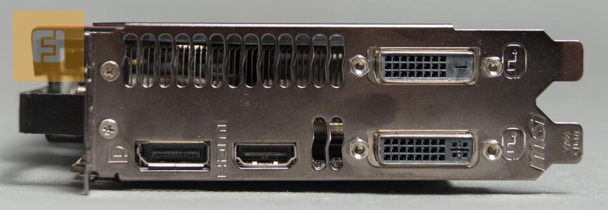 MSI GeForce GTX 780 TWIN FROZR GAMING OC, интерфейсная панель