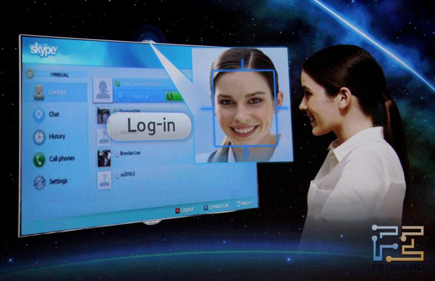 Распознавание лиц – технология Samsung Smart Interaction