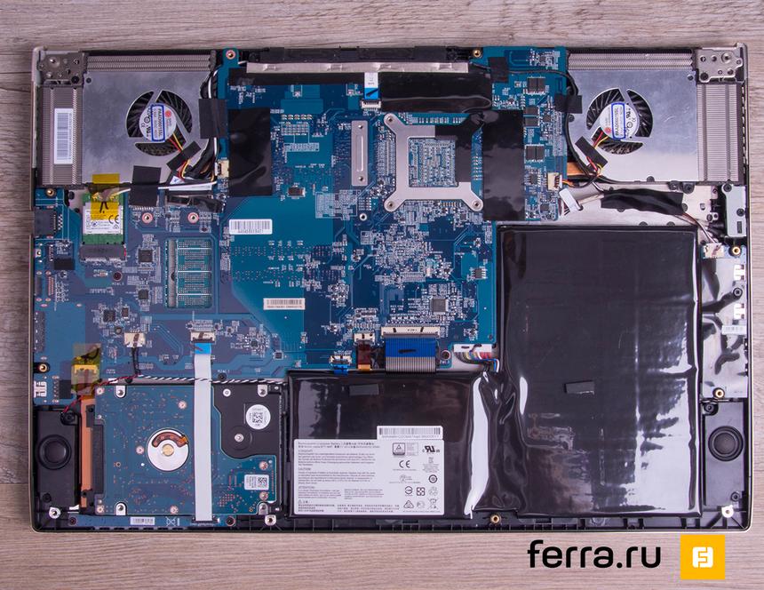 MSI GS60 2PE без нижней крышки