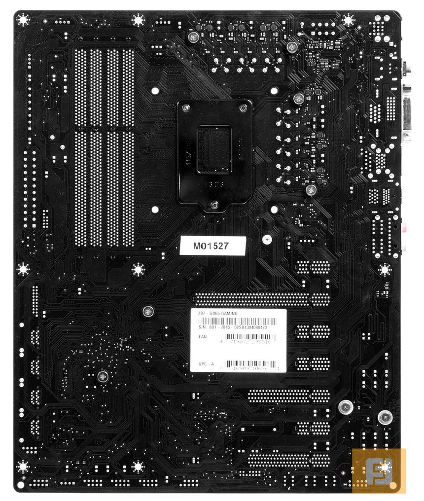 Тыльная сторона MSI Z87–GD65 Gaming