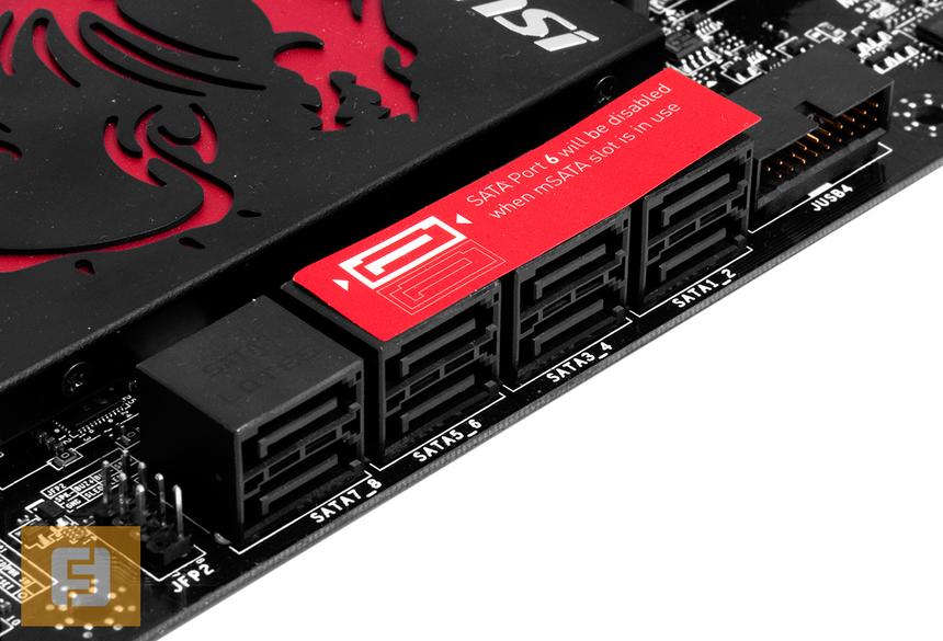 Порты SATA на MSI Z87–GD65 Gaming