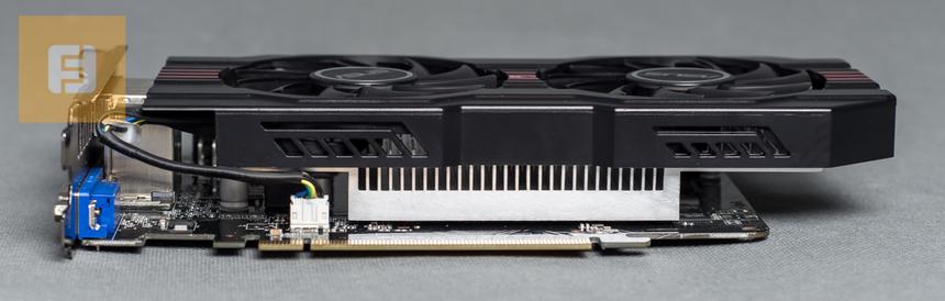 ASUS GeForce GTX 750 Ti, вид снизу