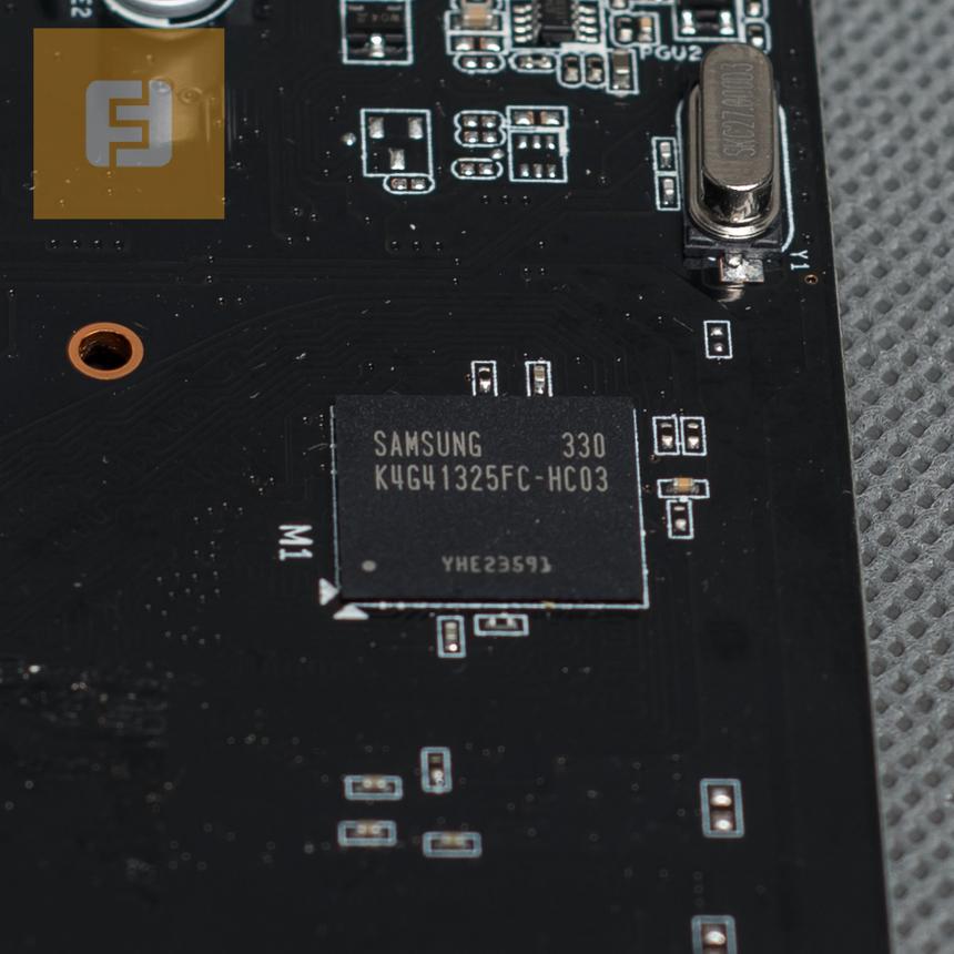 ASUS GeForce GTX 750 Ti, микросхема памяти Samsung