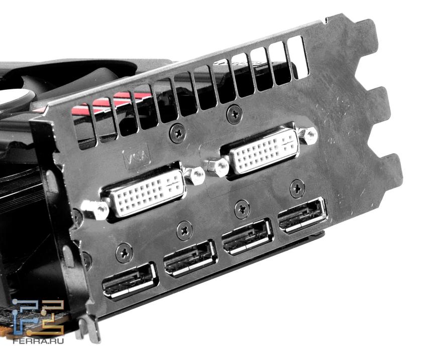Видеокарта ASUS HD 7970 DirectCU II TOP. Видеовыходы