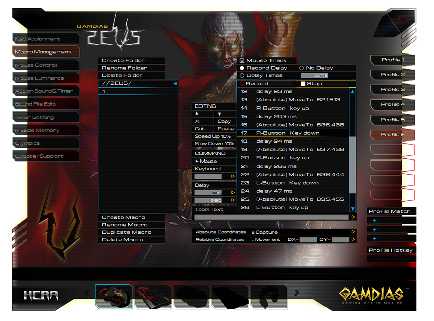 Функция Macro Management в HERA 2.0.0