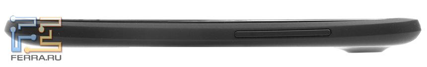 Левая боковая грань корпуса HTC One X+