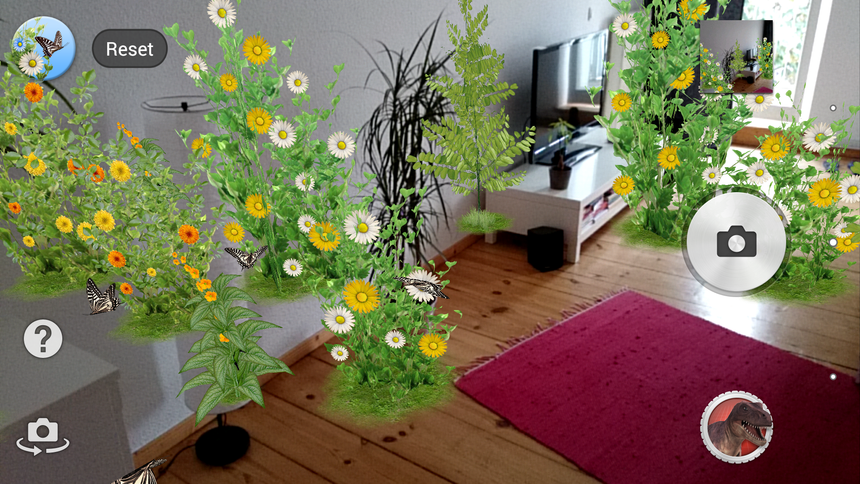 Пример работы режима AR Effect на Sony Xperia Z1