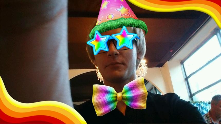 Пример работы режима AR Effect на Sony Xperia Z1