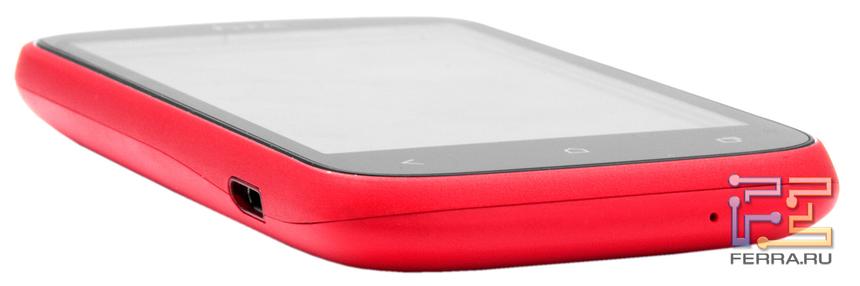 Нижний торец корпуса HTC Desire C