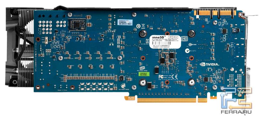 Тыльная сторона Inno3D Ichill GTX 680