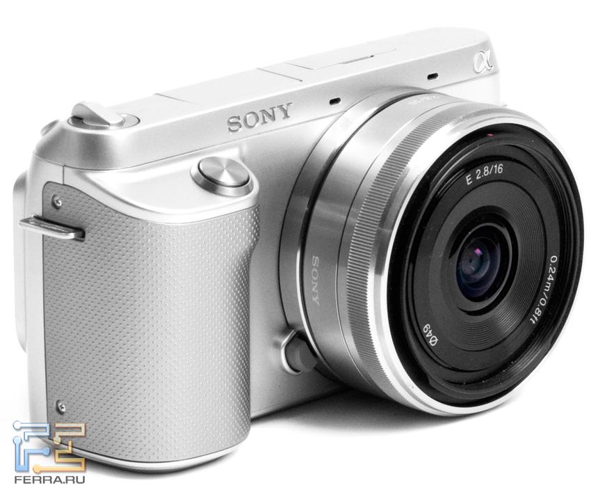 Внешний вид Sony NEX-F3 стал более строгим
