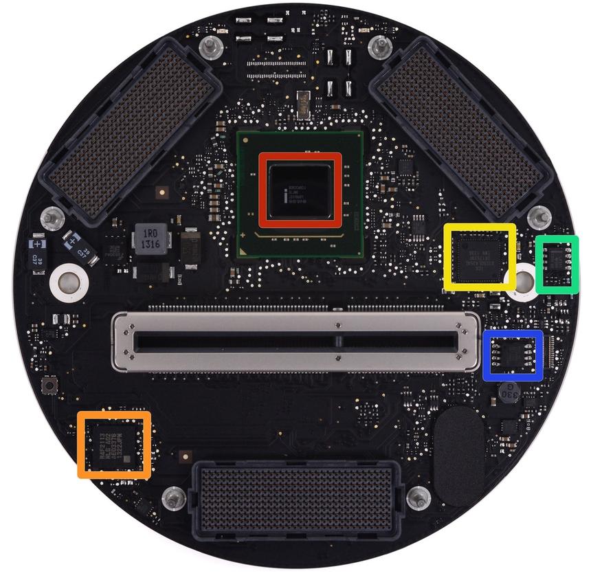 Плата с набором логики Apple Mac Pro 2013