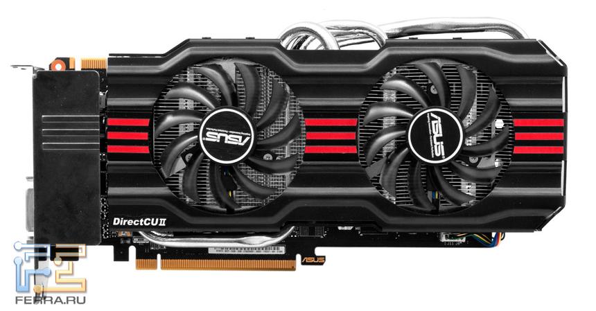 ASUS GTX 670 DirectCU II TOP, вид сверху