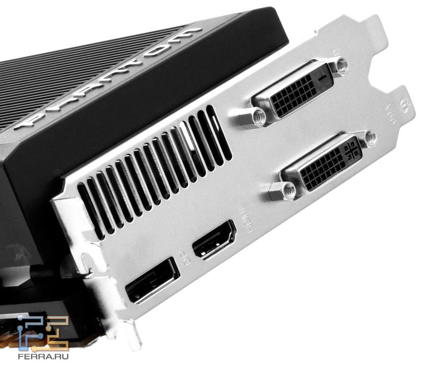 Gainward Phantom GTX 670, видеовыходы